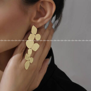 گوشواره بنفشه آویزی